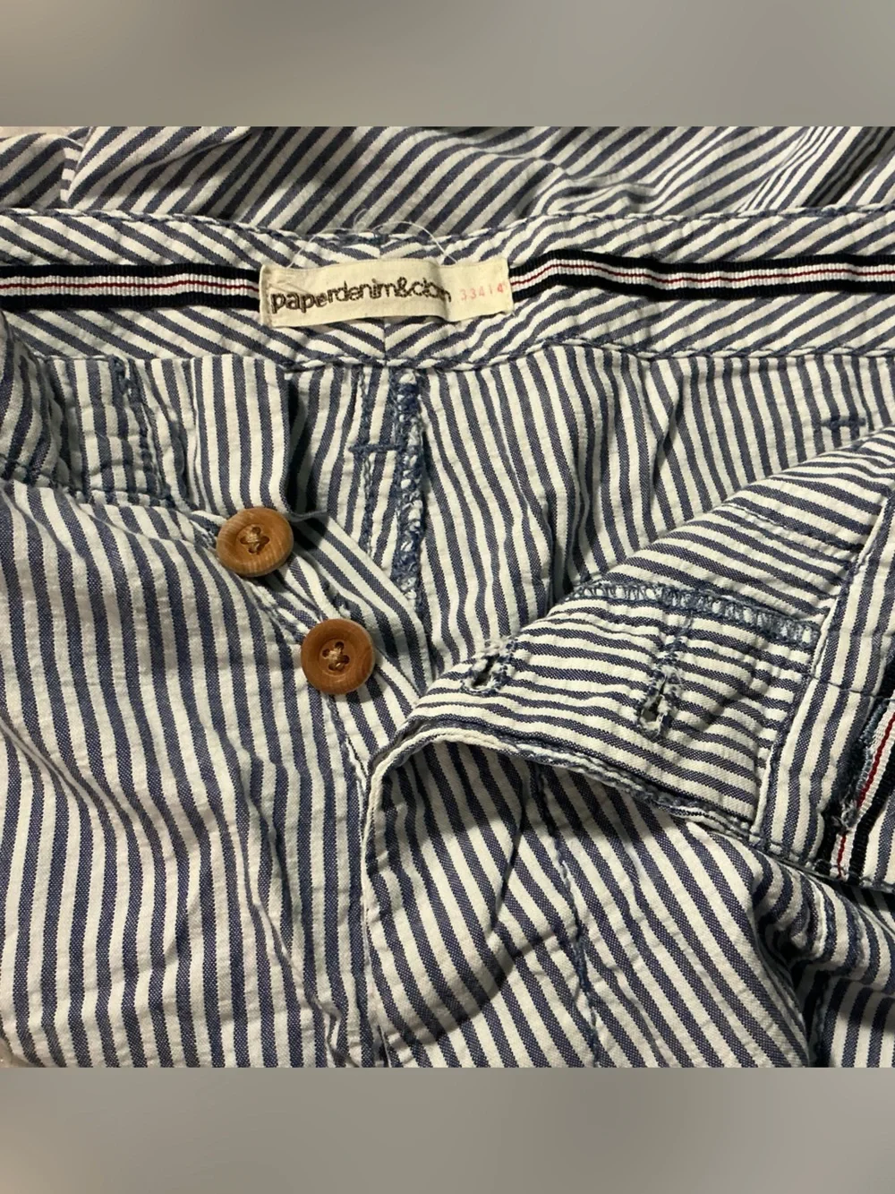 Paperdenim&cloth men’s Stripe Shorts
